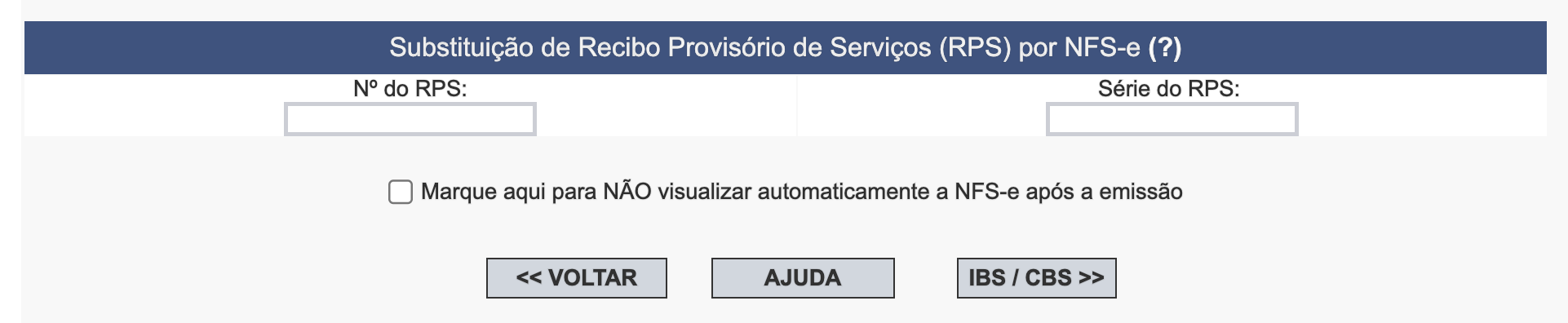 Botão IBS e CBS